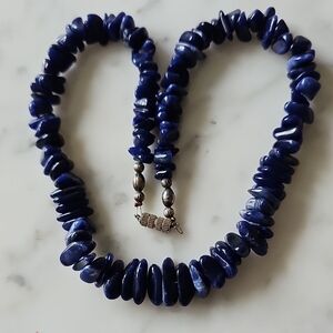 Vintage Sodalite & Silver Necklace
